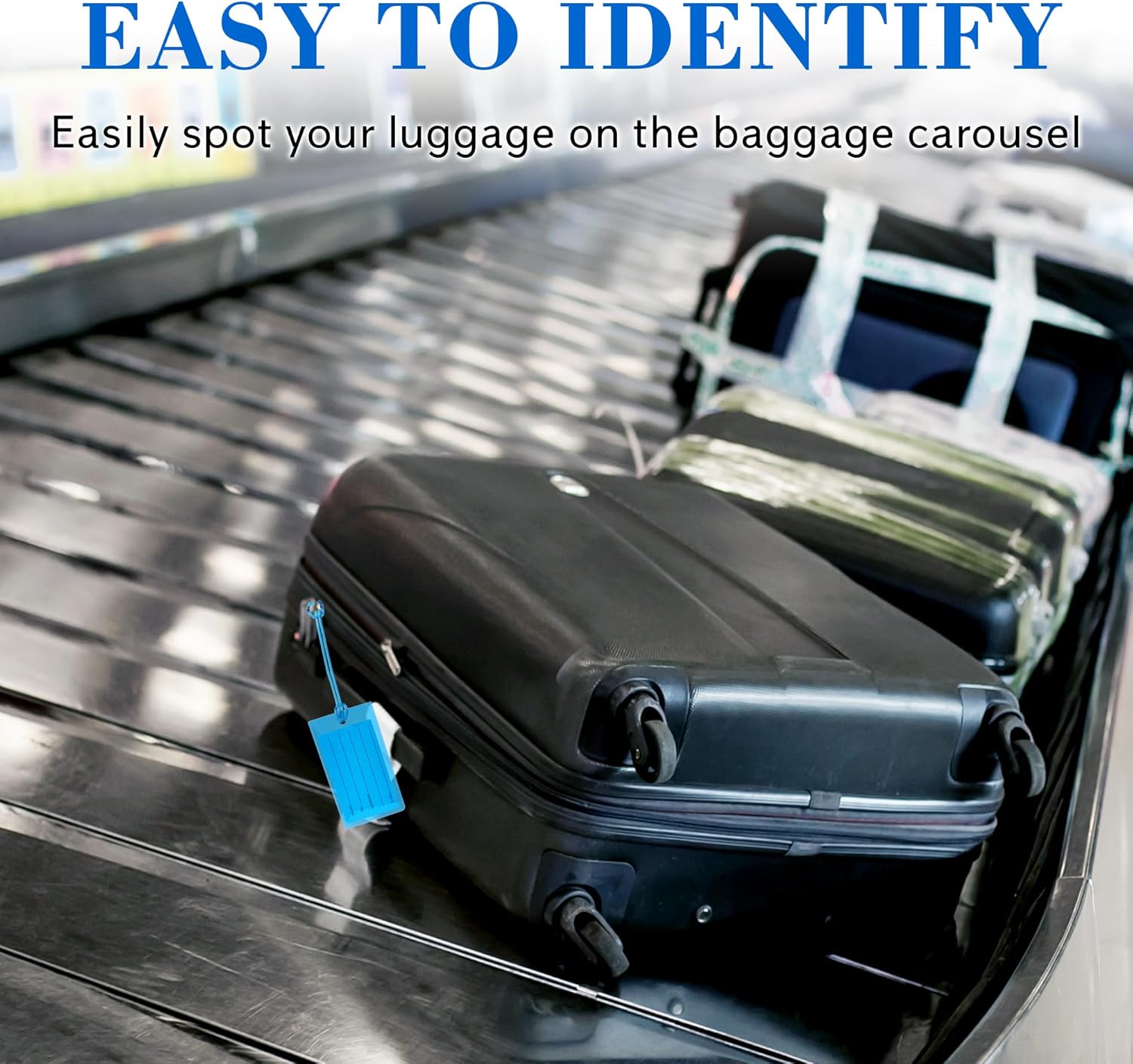 10 Pack Luggage Tags Suitcases PVC Travel Bag & Baggage ID Label Tags Travel Essentials by Sodsay - Image 5