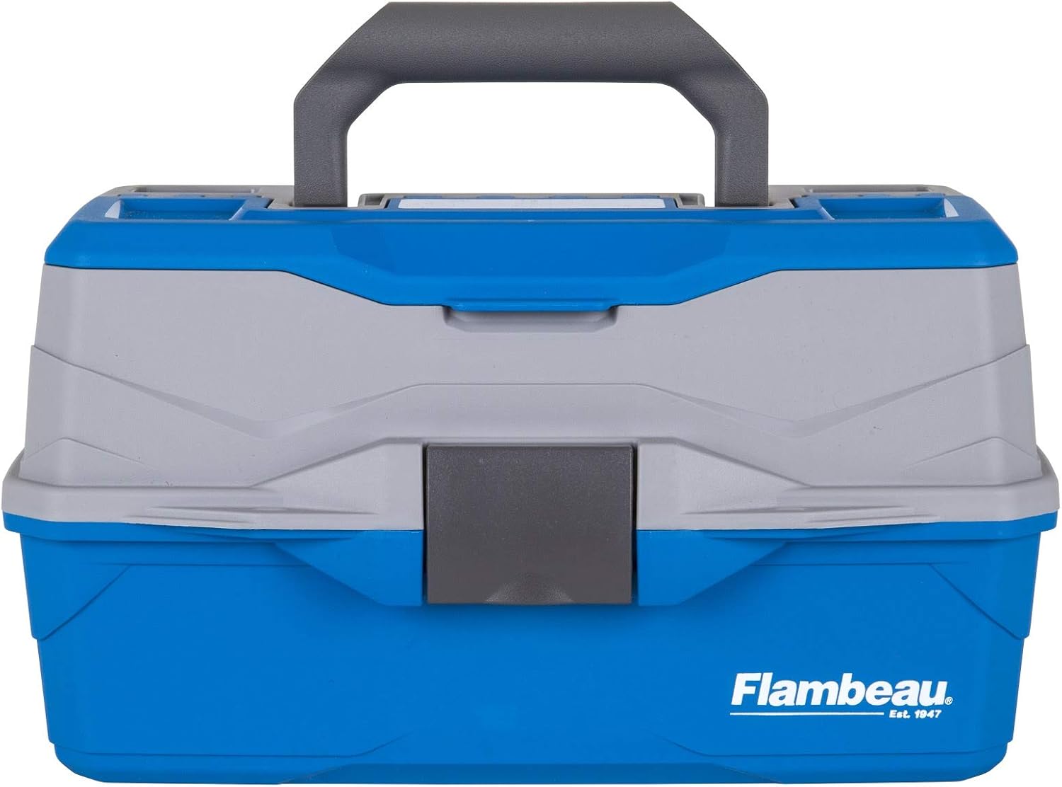 Flambeau Outdoors 6382TB 2-Tray - Classic Tray Tackle Box - Blue/Gray - Image 2