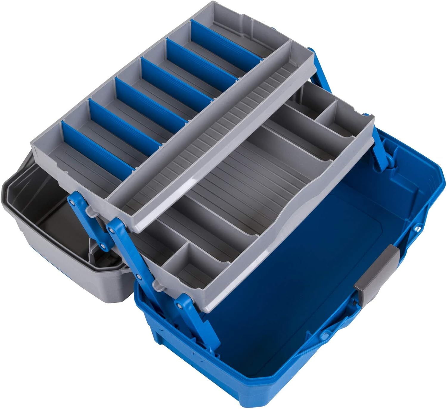 Flambeau Outdoors 6382TB 2-Tray - Classic Tray Tackle Box - Blue/Gray - Image 3