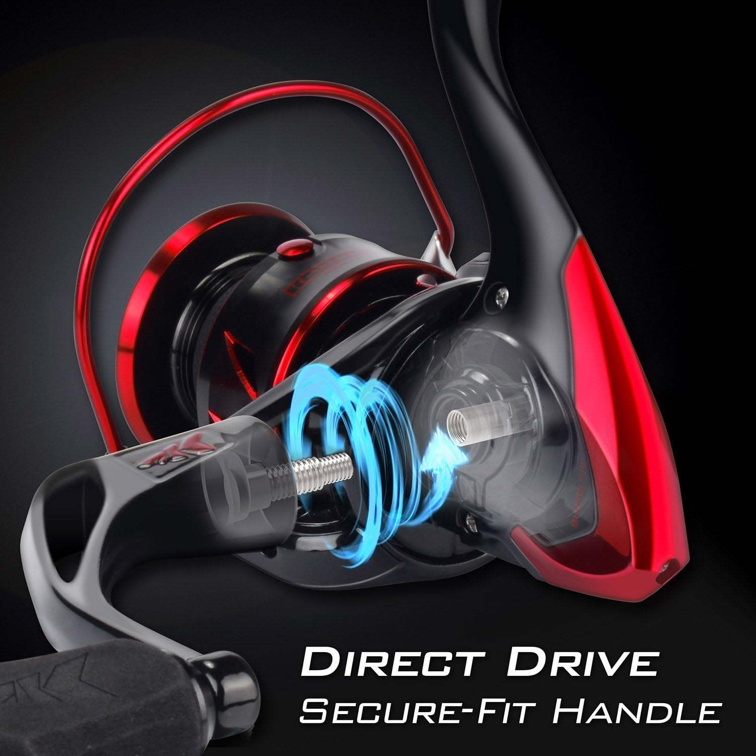 KastKing Sharky III Fishing Reel - New Spinning Reel - Carbon Fiber 39.5 LBs Max Drag - 10+1 Stainless BB for Saltwater or Freshwater - Oversize Shaft - Super Value! - Image 4