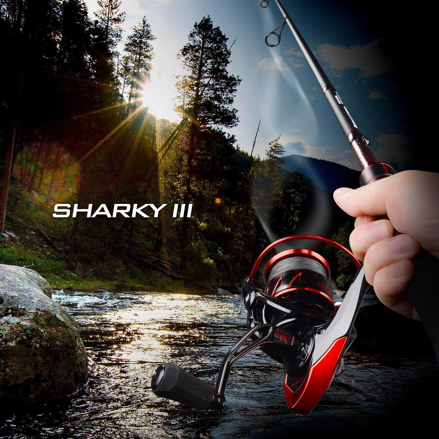 KastKing Sharky III Fishing Reel - New Spinning Reel - Carbon Fiber 39.5 LBs Max Drag - 10+1 Stainless BB for Saltwater or Freshwater - Oversize Shaft - Super Value! - Image 7