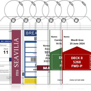 Luggage Tags for Cruise Ship Essentials for NCL, Princess, Carnival, Royal Caribbean and Celebrity Cruise Necessities by SEAVILIA