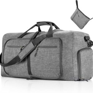 Travel Duffle Bag for Men, 65L 85L 115L Foldable Travel Duffel Bag with Shoes Compartment Overnight Bag for Men Women