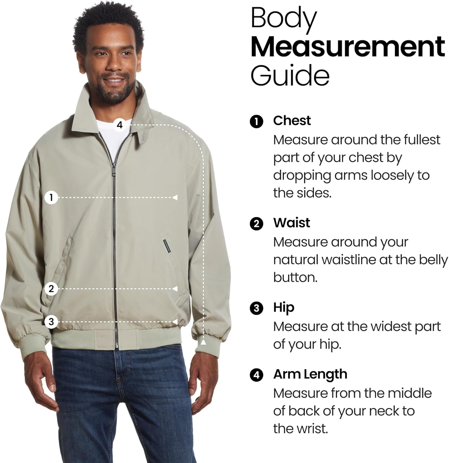 Original Mens Golf Jacket (Mens Windbreaker) Classic Mens Light Jacket - Image 6